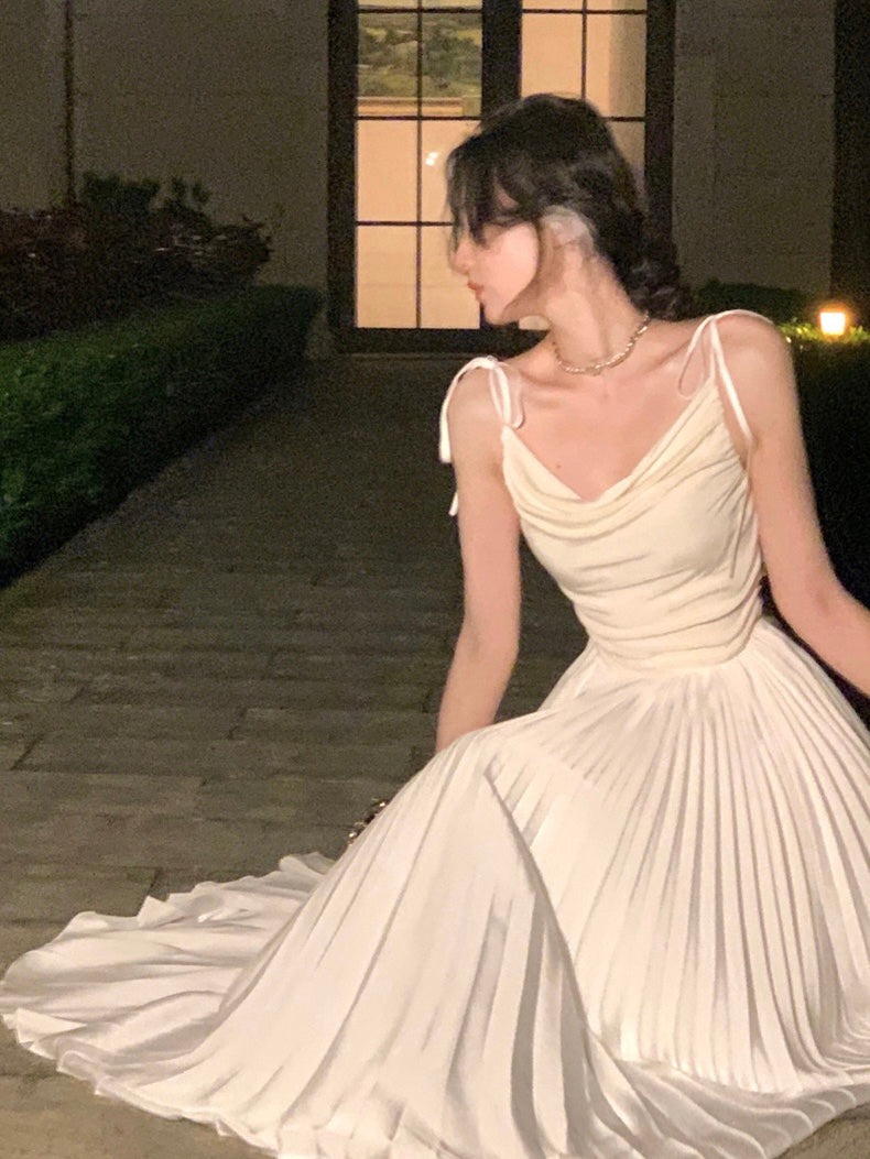 XS~L】(Long)プリーツバレリーナワンピースドレス – Romantic Holiday