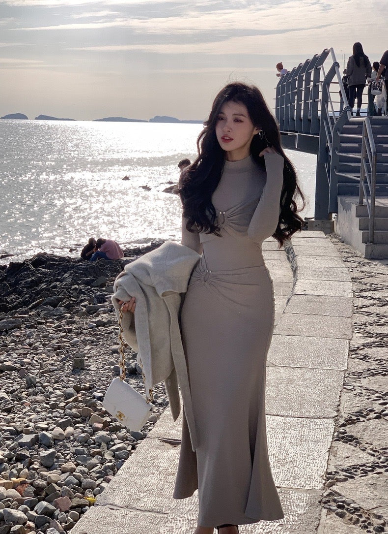 XS~L】高級ニッチスカート長袖ワンピース – Romantic Holiday