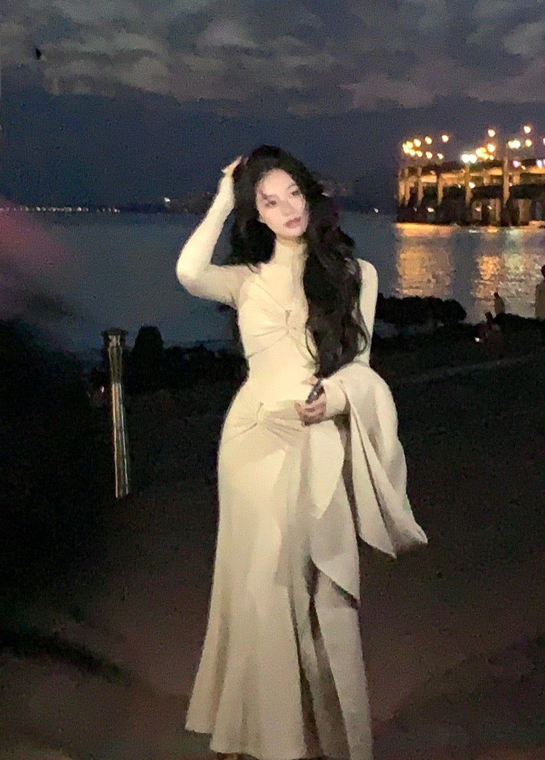 XS~L】高級ニッチスカート長袖ワンピース – Romantic Holiday