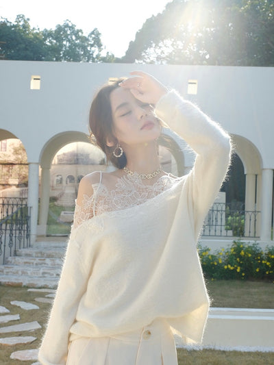 [Limited/Free] Pure Rose Knit Tops