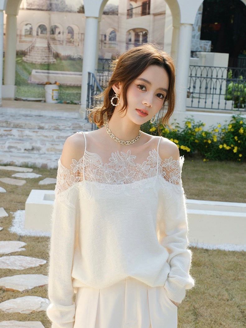 [Limited/Free] Pure Rose Knit Tops