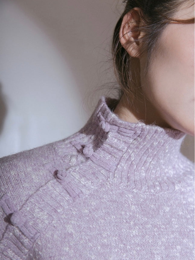 【S~L】Lavender Wool 2way Knit / ラベンダーアドラーブルニット/ Romantic Holiday