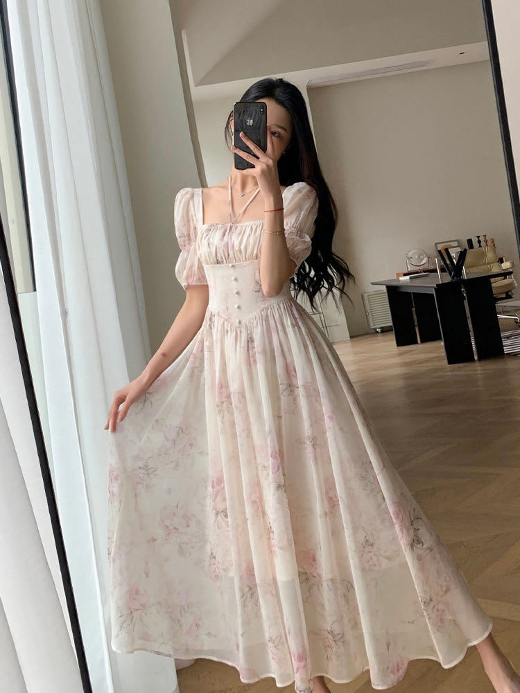 [S~L] Rose corset dress