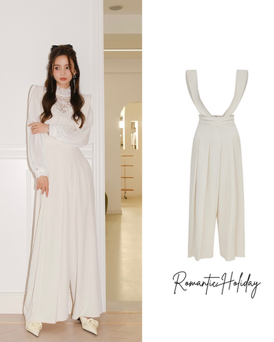 [S~L] Lily Suspender Wide Pants / Romantic Holiday