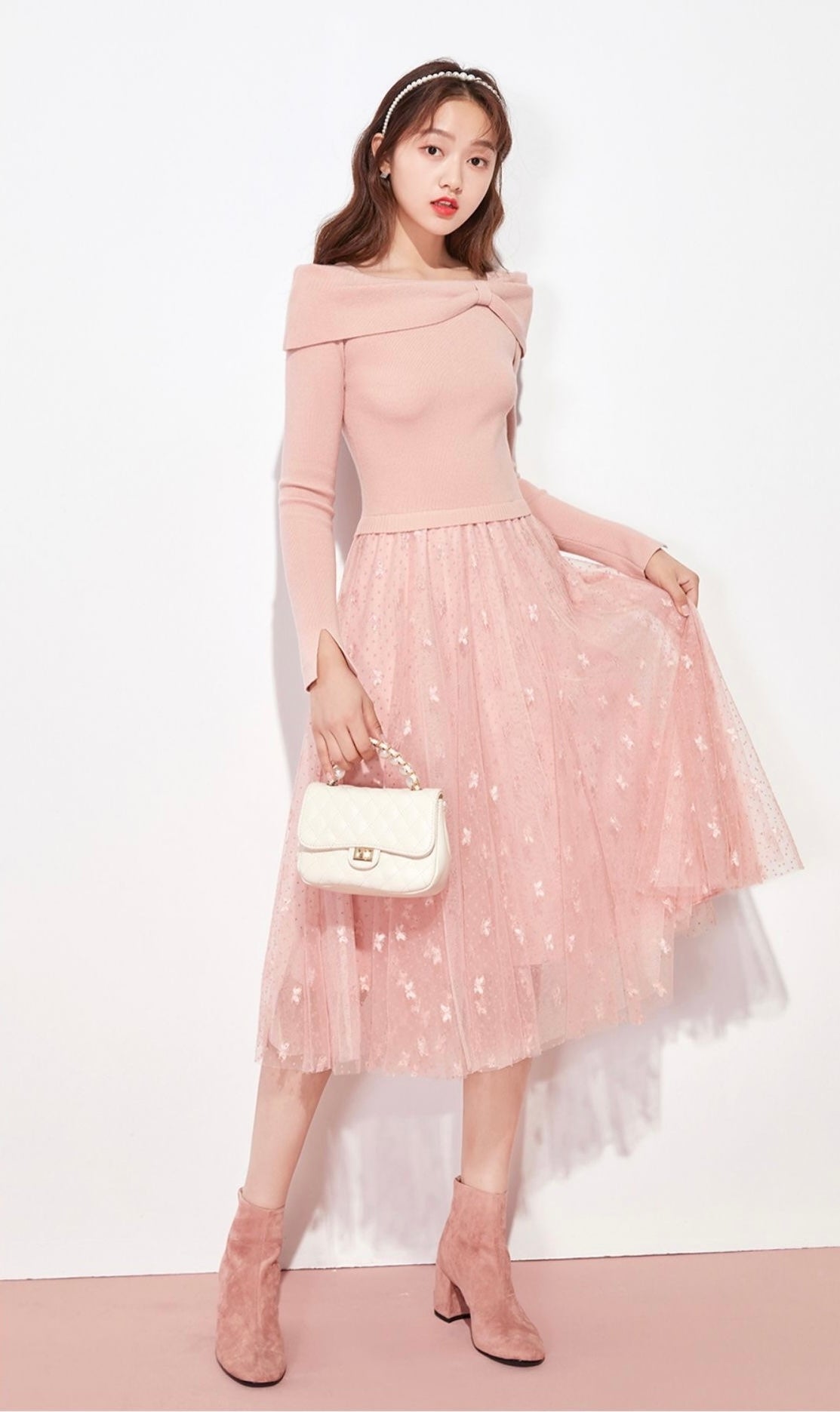 [S~L] Ballerina Tulle One-Piece (Pink) / Ballerina Tulle One-Piece / Romantic Holiday